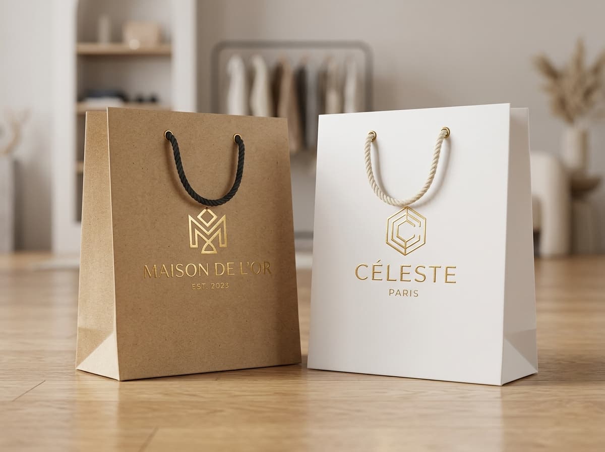 Food grade kraft takeaway paper bags